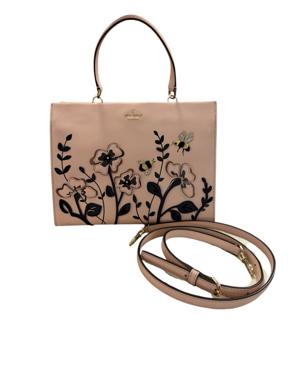Kate Spade Vintage Blossom Drive Sarah Tote with Storybook Lining